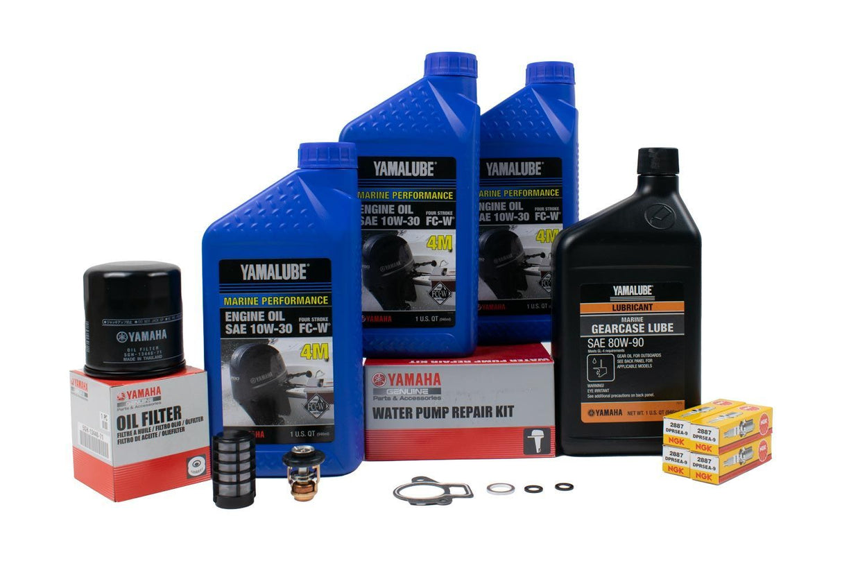 Yamaha 300 Hour Service Maintenance Kit - Yamalube 10W-30 - F60 - 2002-2004