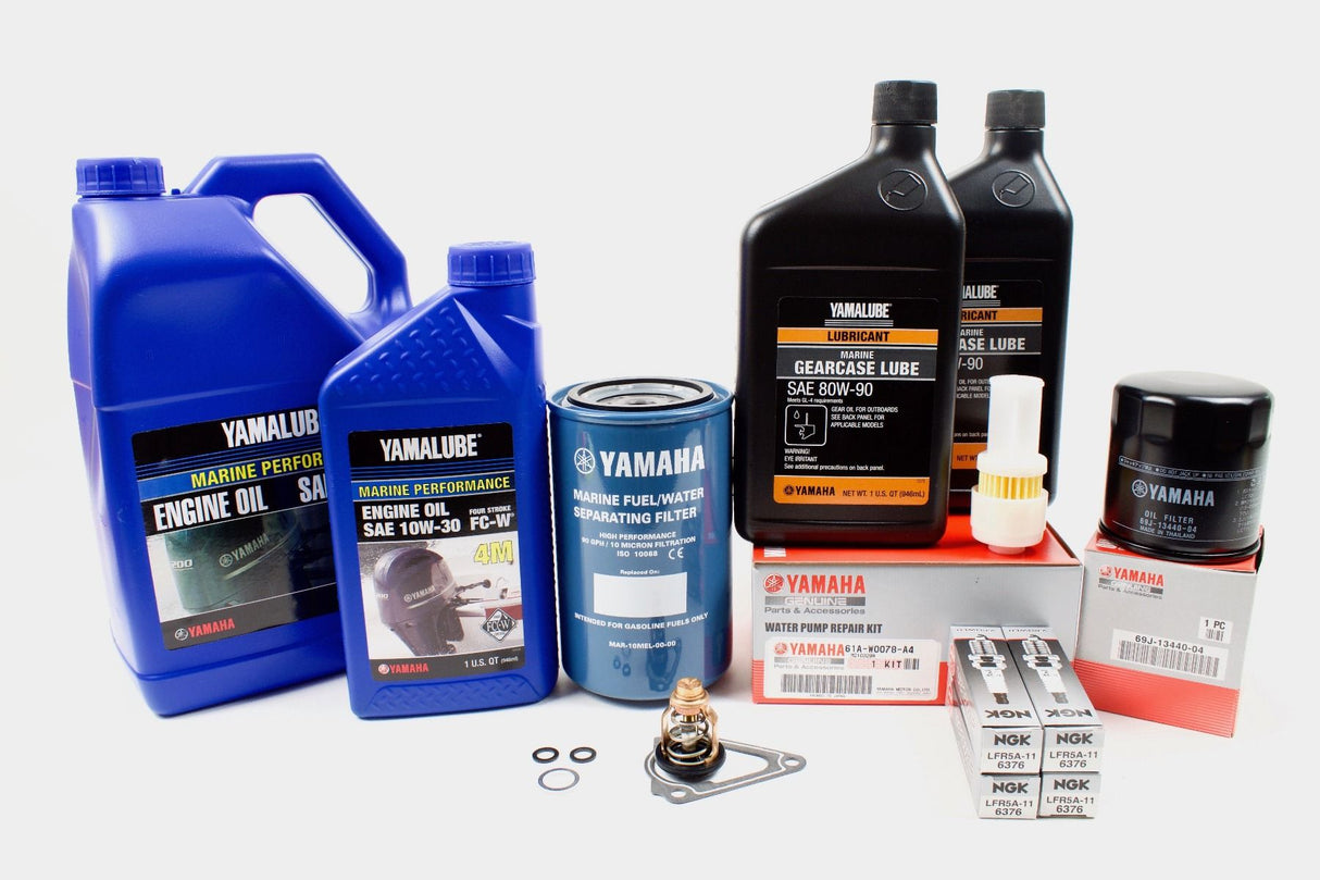 Yamaha 300 Hour Service Maintenance Kit - Yamalube 10W-30 - F150 - 2004-2005