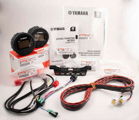 Yamaha 6Y8-0E83R-41-00 - Command Link Single Engine Gauge Kit - Round Two Gauge Kit