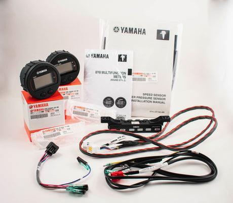 Yamaha 6Y8-0E83R-71-00 - Command Link Single Engine Gauge Kit - Round Two Gauge Kit