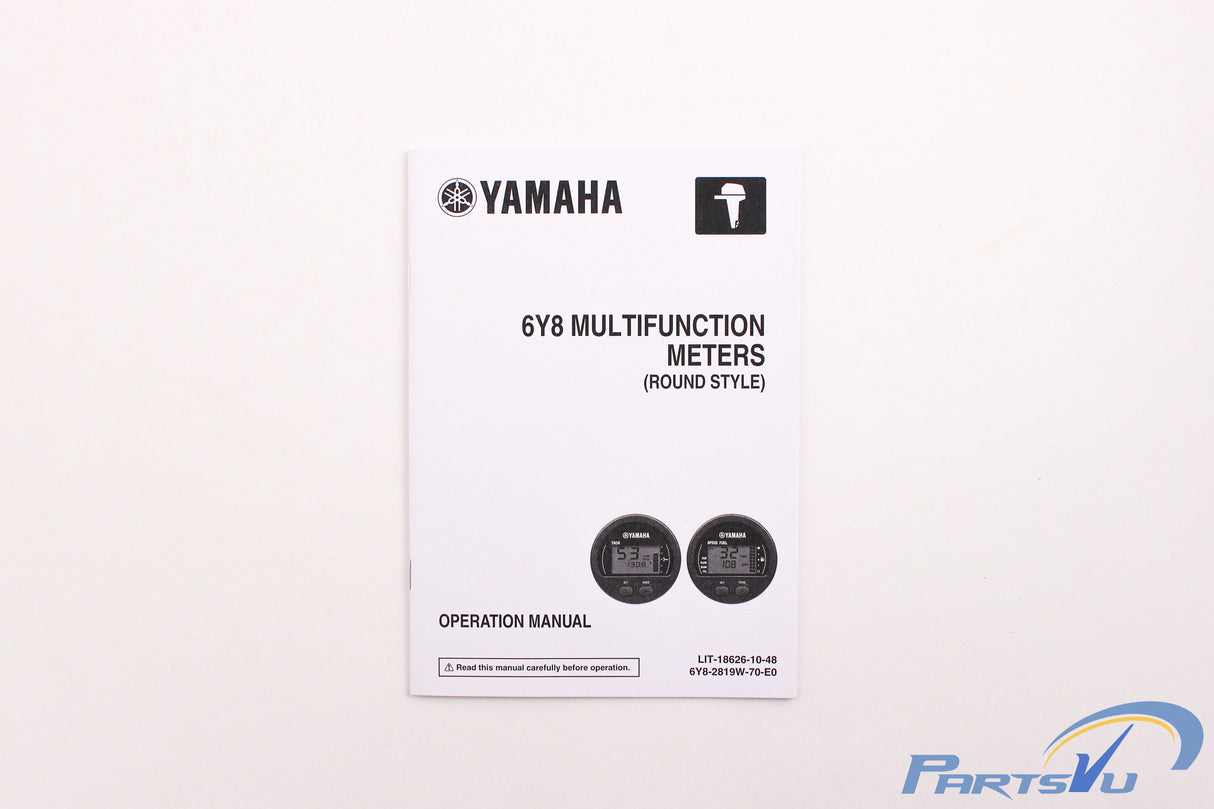 Yamaha 6Y8-0E83R-91-00 - Command Link Single Engine Gauge Kit - Round Two Gauge Kit