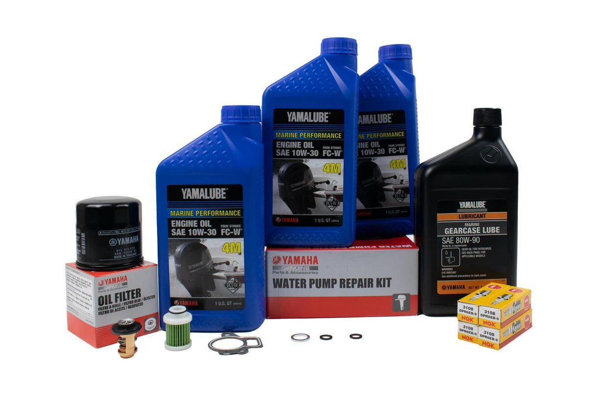 Yamaha 300 Hour Service Maintenance Kit - Yamalube 10W-30 - F30 - 2013-Current