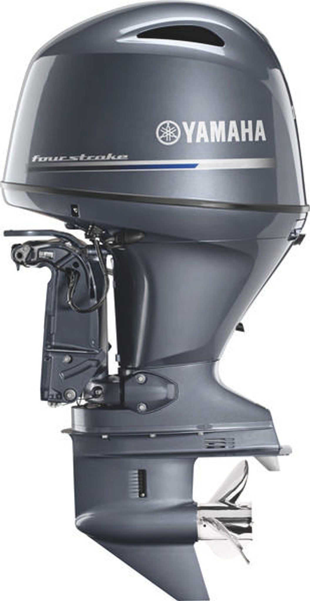 Yamaha F115LB Outboard - 20-Inch Shaft | 1.8-Liter In-Line 4 | Remote Mechanical Control | Electric Start | Power Trim and Tilt | Gray