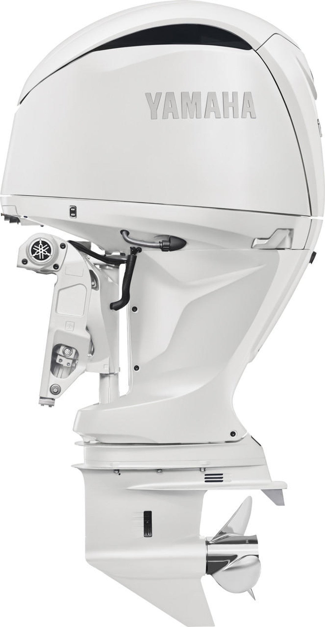 Yamaha LF150XSA4 Oubtoard - 25-Inch Shaft | Digital Electronic Control (DEC) | Electric Start | Power Trim & Tilt | Counter-Rotation | Classic White
