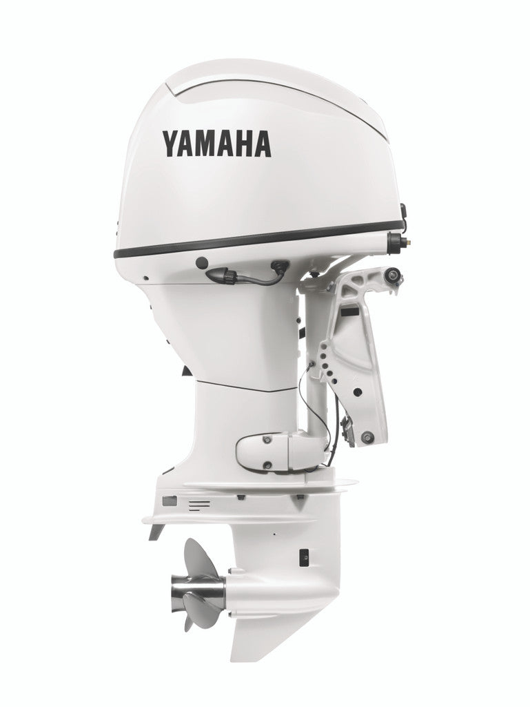 Yamaha F50LC2 Outboard - 20-Inch Shaft | Pearl White | Remote Control | Electric Start | Power Trim & Tilt |