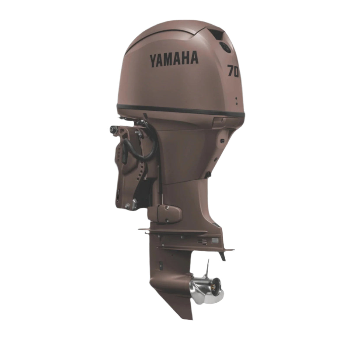 Yamha F70LB3 Outboard - 20-Inch Shaft | Remote Control | Electric Start | Power Trim & Tilt | Matte Brown