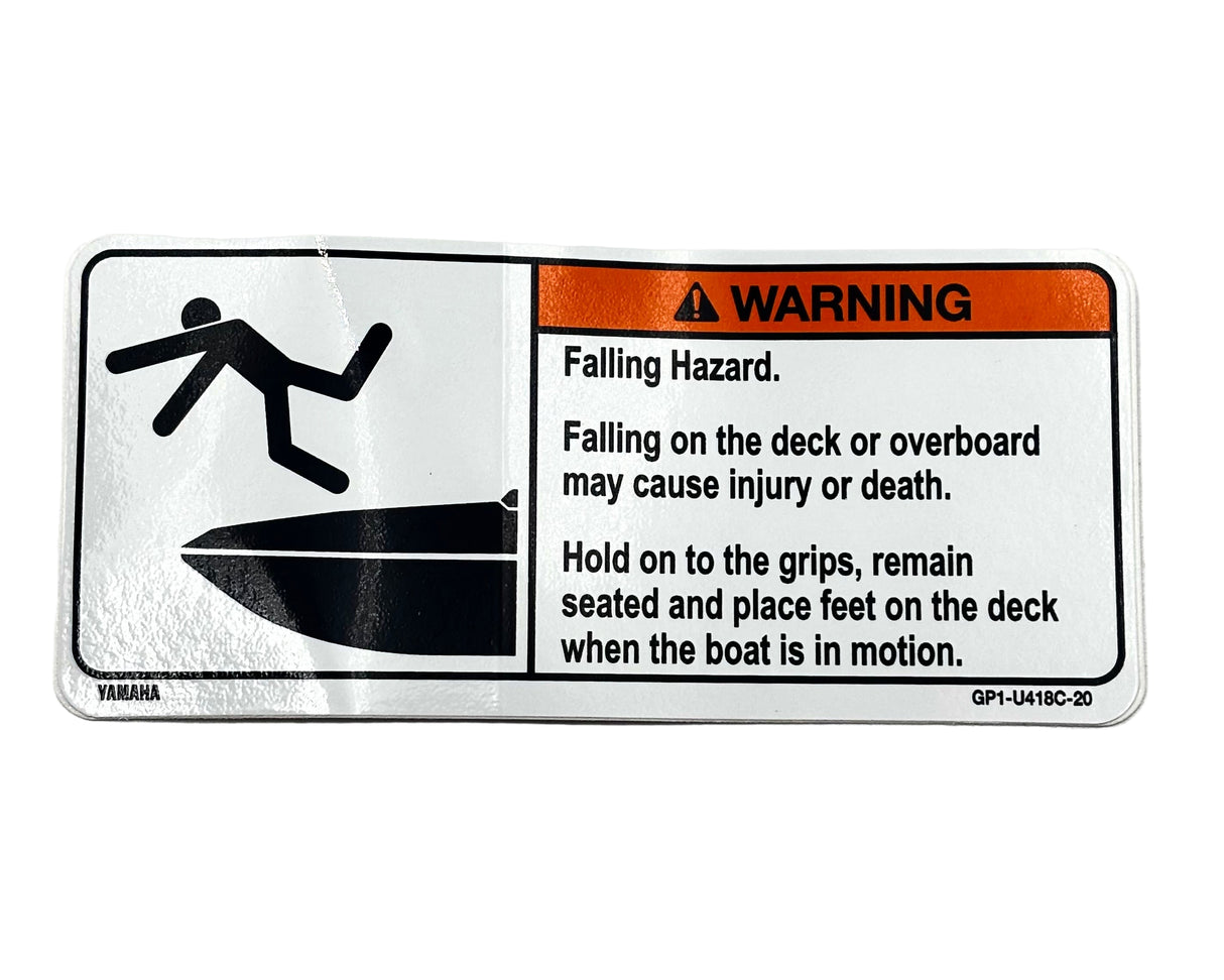 Yamaha GP1-U418C-20-00 - Caution Label