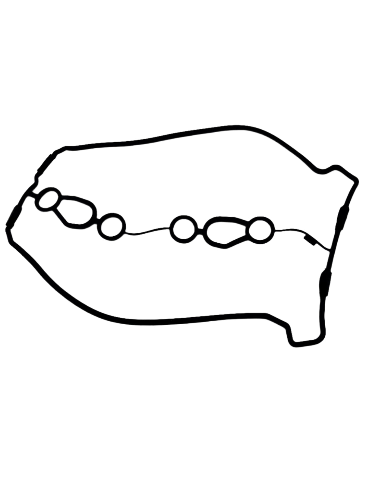 Yamaha 60E-11193-01-00 - Head Cover Gasket 1