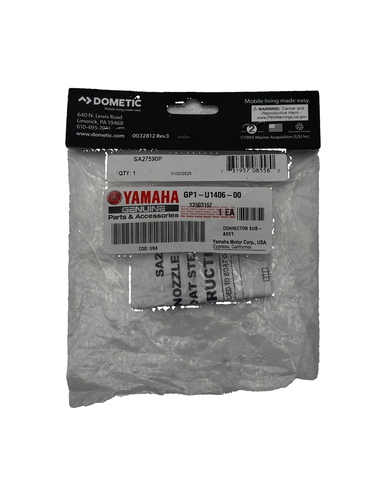 Yamaha GP1-U1406-00-00 - Connector Sub-Assembly