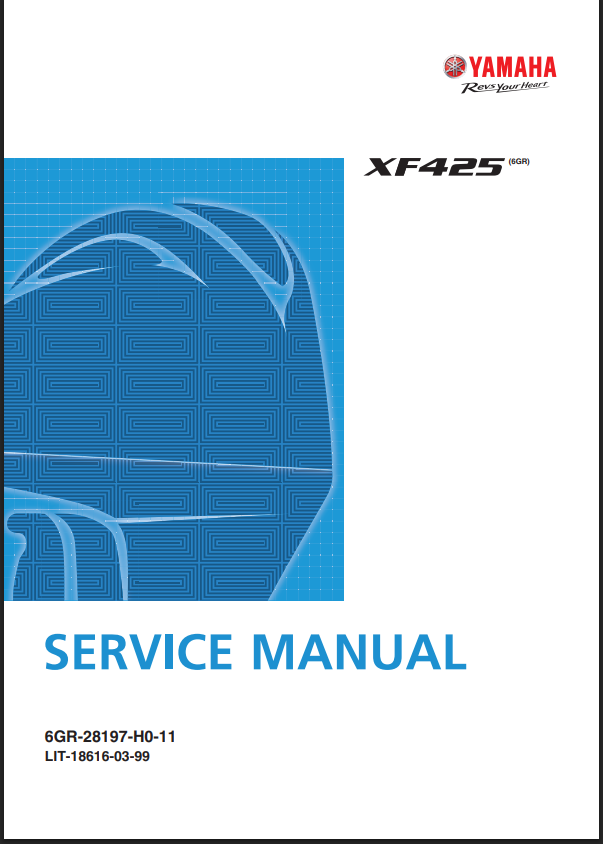 Yamaha Outboard Service Manual - LIT-18616-03-99 (MFG 2020-2022) XF425B