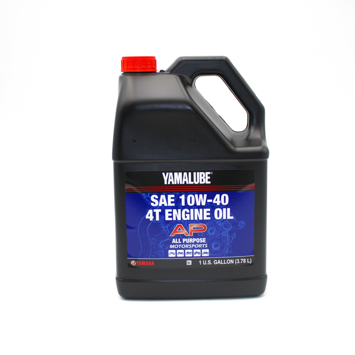 Yamaha LUB-10W40-AP-04 - Yamalube 10W-40 Motorsports All Purpose Engine Oil - Gallon