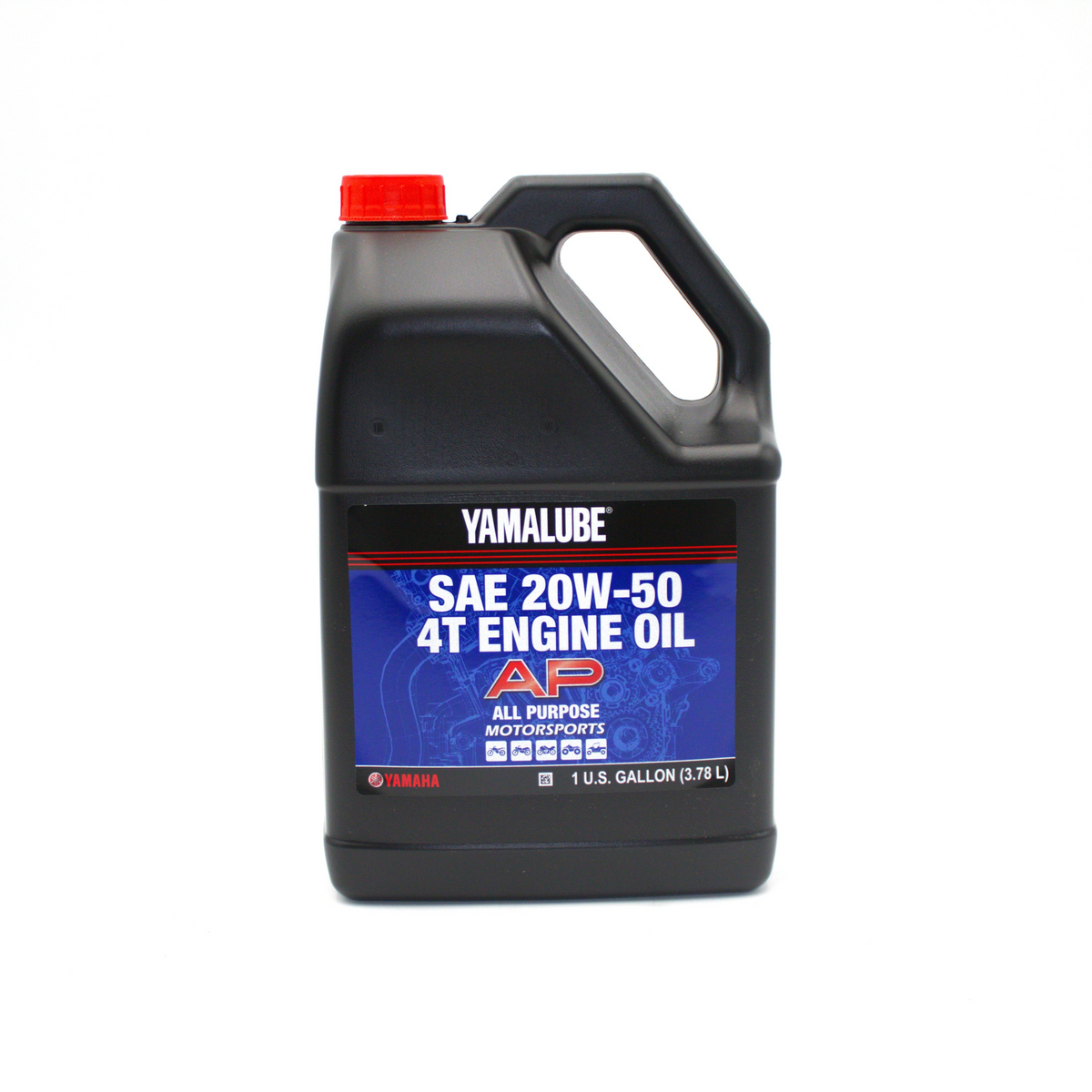 Yamaha LUB-20W50-AP-04 - Yamalube 20W-50 Motorsports All Purpose Engine Oil - Gallon