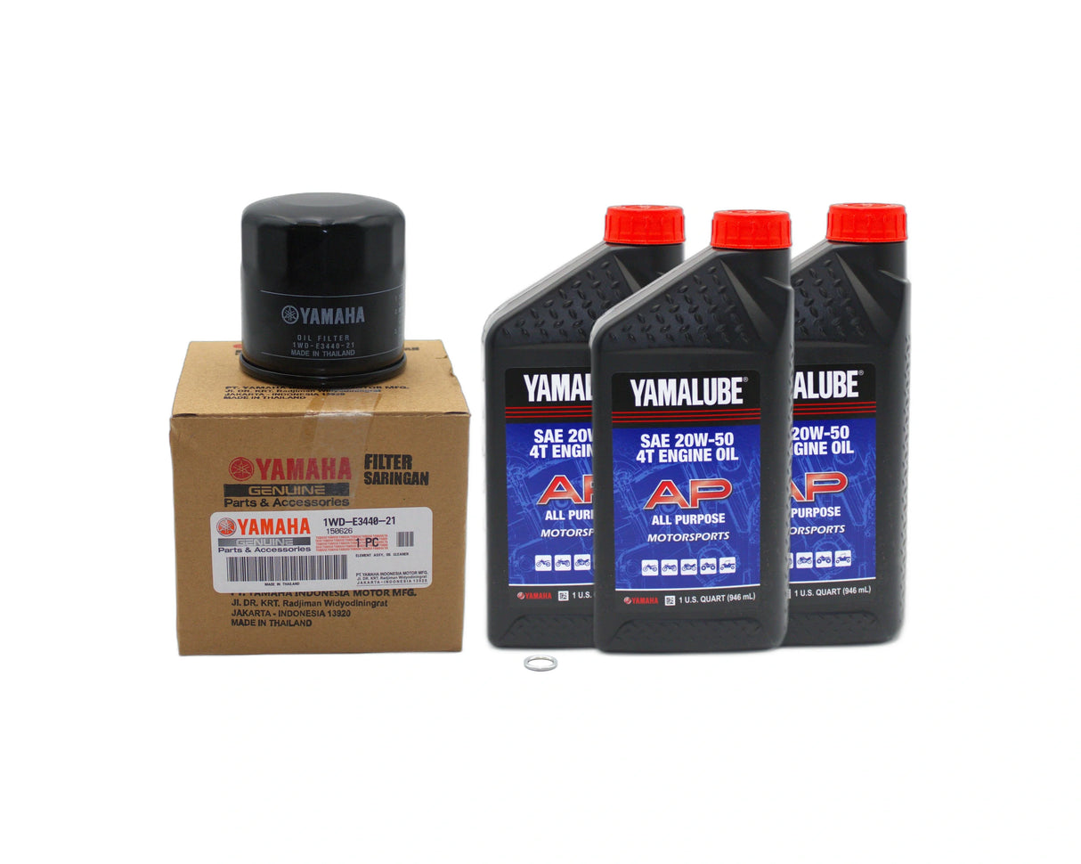 Yamaha YZF-R3 Motorcycle All Purpose 20W50 Oil Change Kit 2015-2024