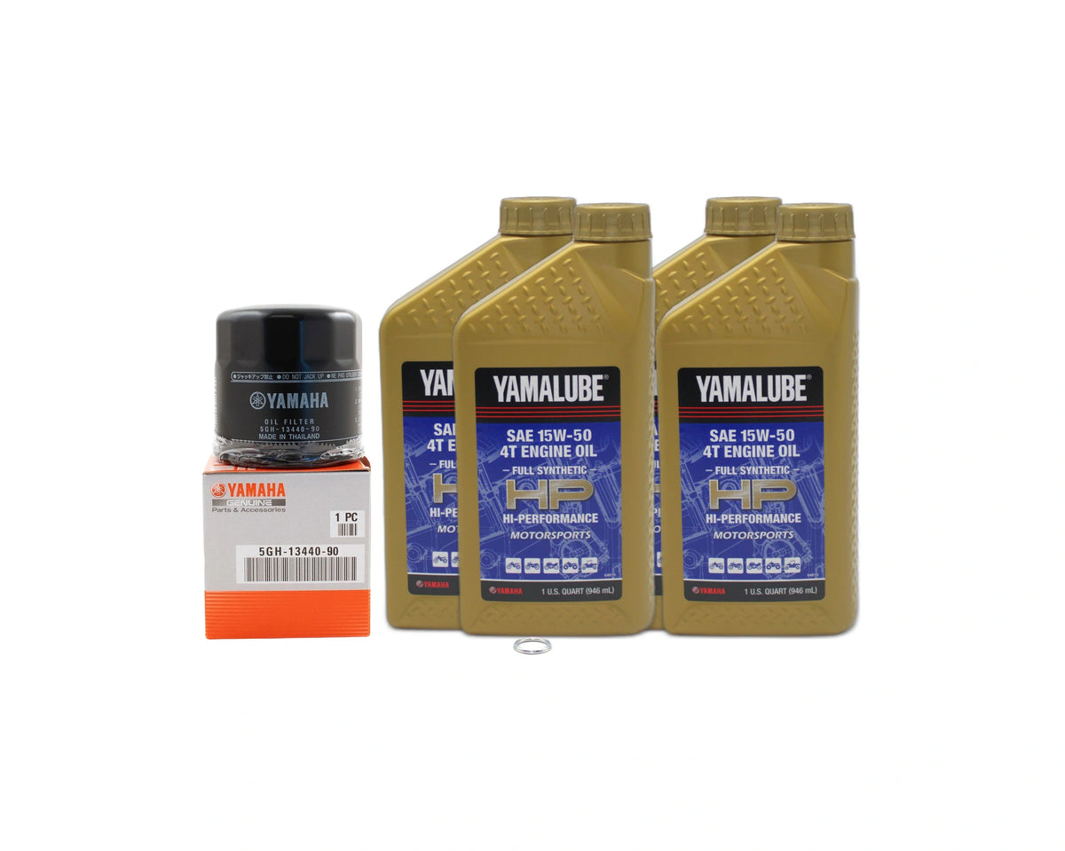 Yamaha XSR900 Motorcycle Full Synthetic 15W50 Oil Change Kit 2022-2024