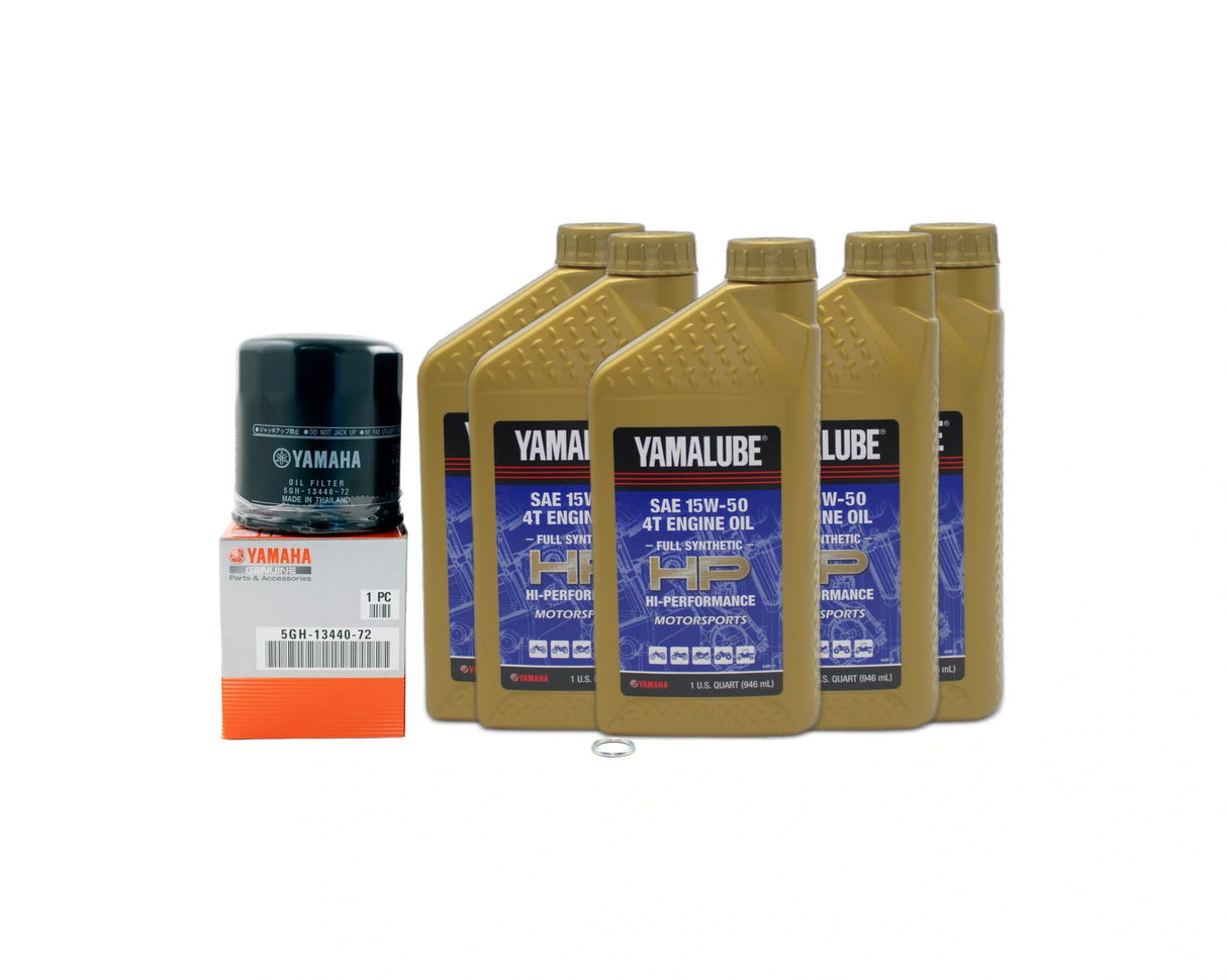 Yamaha V-Max 1700 Motorcycle Full Synthetic 15W50 Oil Change Kit 2009-2020