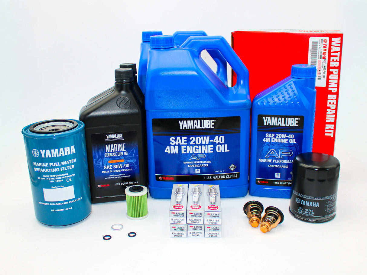 Yamaha 300 Hour Service Maintenance Kit - Yamalube 20W-40 - F350 V6 4.3L - All Models