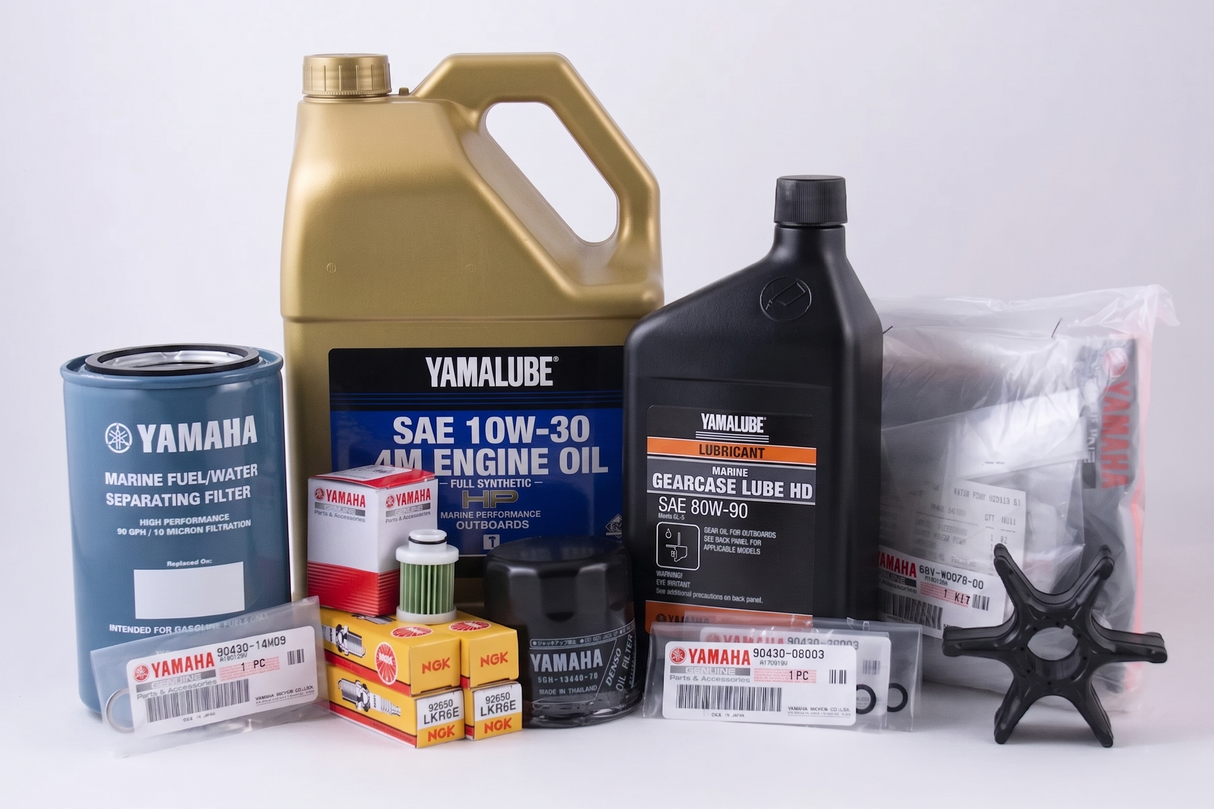 Yamaha VF115 SHO 100-Hr. Service Kit with Cooling & HD Gear Lube 10W-30 Full Synthetic
