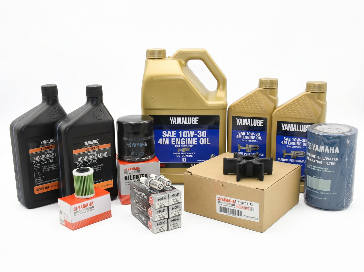 Yamaha F200/225 3.3L V6 100-Hr. Service Kit with Cooling 2011-Current 10W-30 Full Synthetic