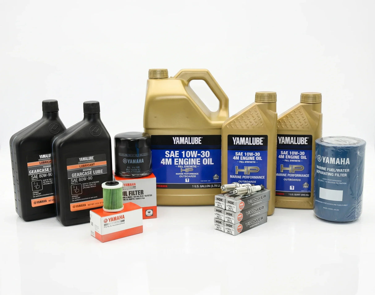 Yamaha F250 3.3L V6 100-Hr. Service Kit 2006-Current 10W-30 Full Synthetic