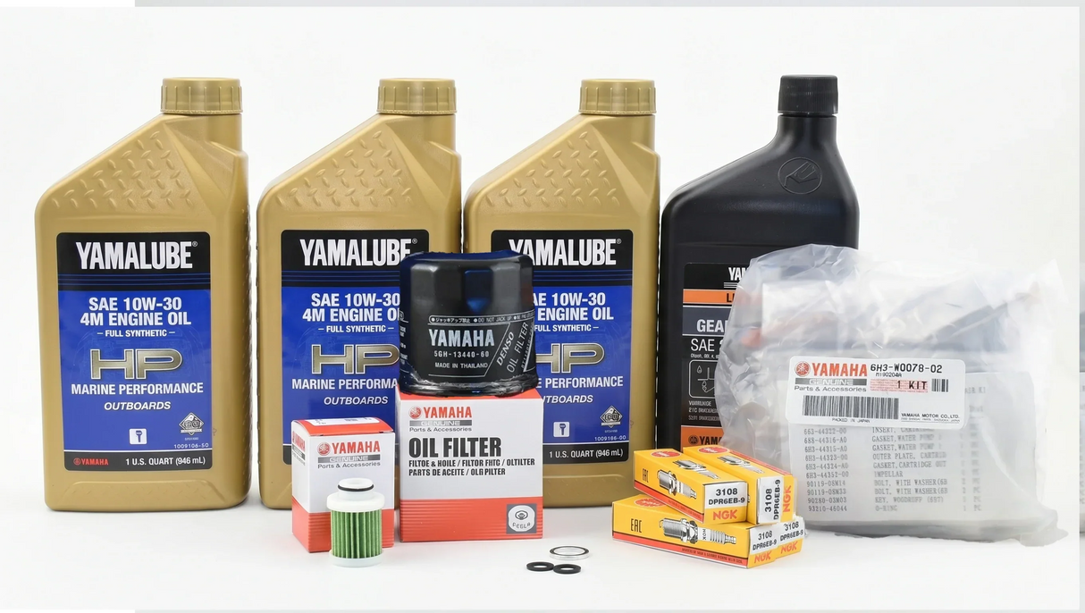 Yamaha T60 100-Hr. Service Kit with Cooling 2007-Current 10W-30 Full Synthetic