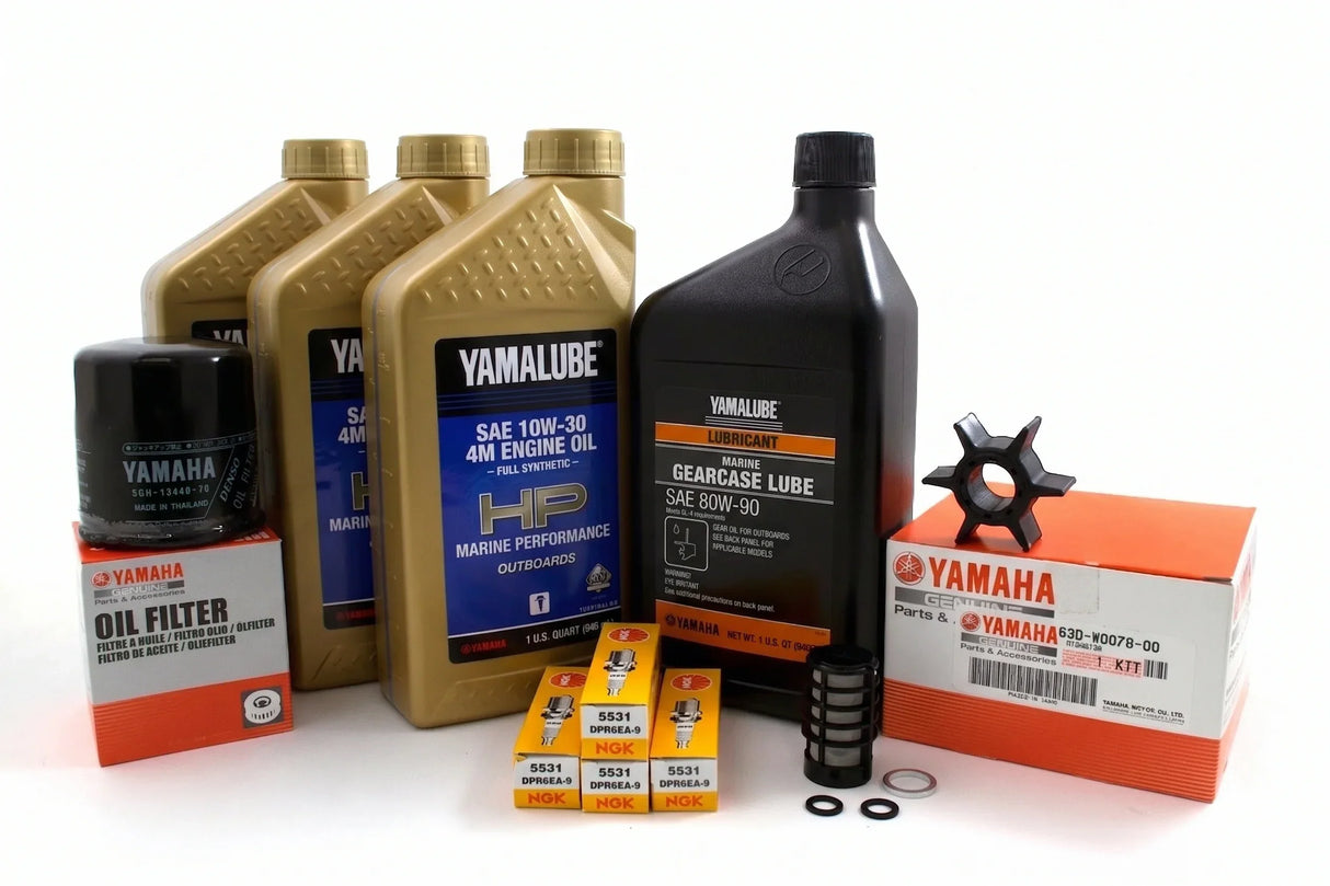 Yamaha F50 100-Hr. Service Kit with Cooling 2000-2004 10W-30 Full Synthetic