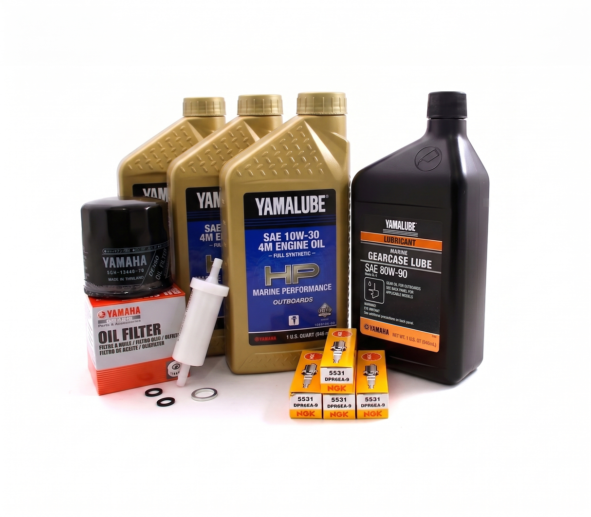 Yamaha F40 100-Hr. Service Kit 2001-2008 10W-30 Full Synthetic