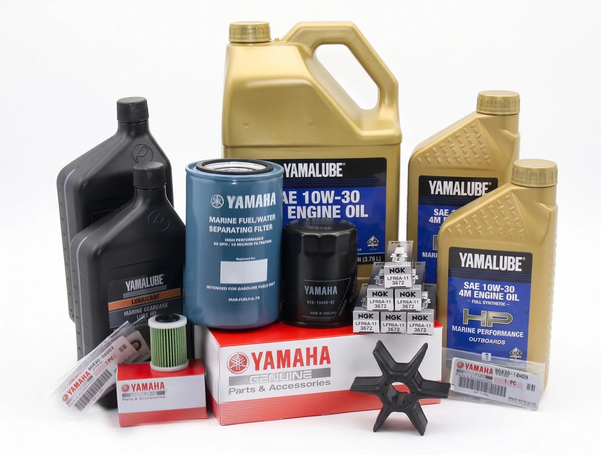 Yamaha F225/250/300 4.2L V6 100-Hr. Service Kit with Cooling 2020-Current 10W-30 Full Synthetic