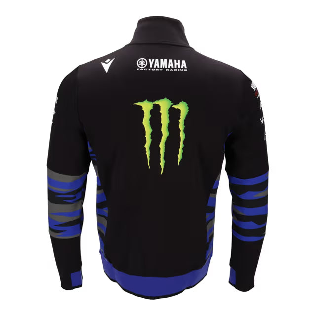 Yamaha 2025 Men's Monster Energy Yamaha Racing MotoGP Team Replica Tech Jacket - Black/Blue - Back