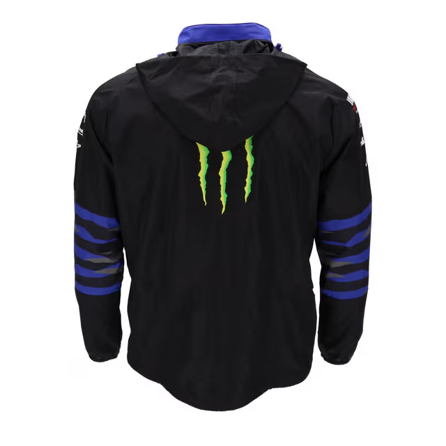Yamaha 2025 Men's Monster Energy Yamaha Racing MotoGP Team Replica Rain Jacket - Hoodie