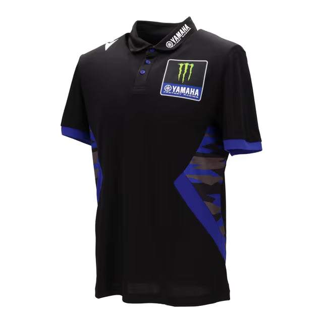 Yamaha 2025 Men's Monster Energy Yamaha Racing MotoGP Fan Polo - Black/Blue - side