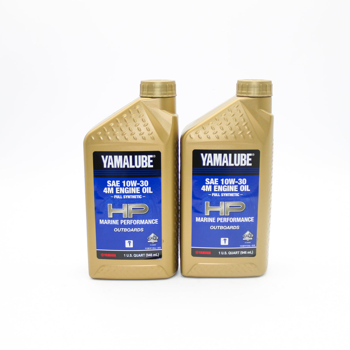 QBL-10W30-FS-12 - Yamaha - 10W30 Marine Full Synthetic Oil - Quart - 2 Pack
