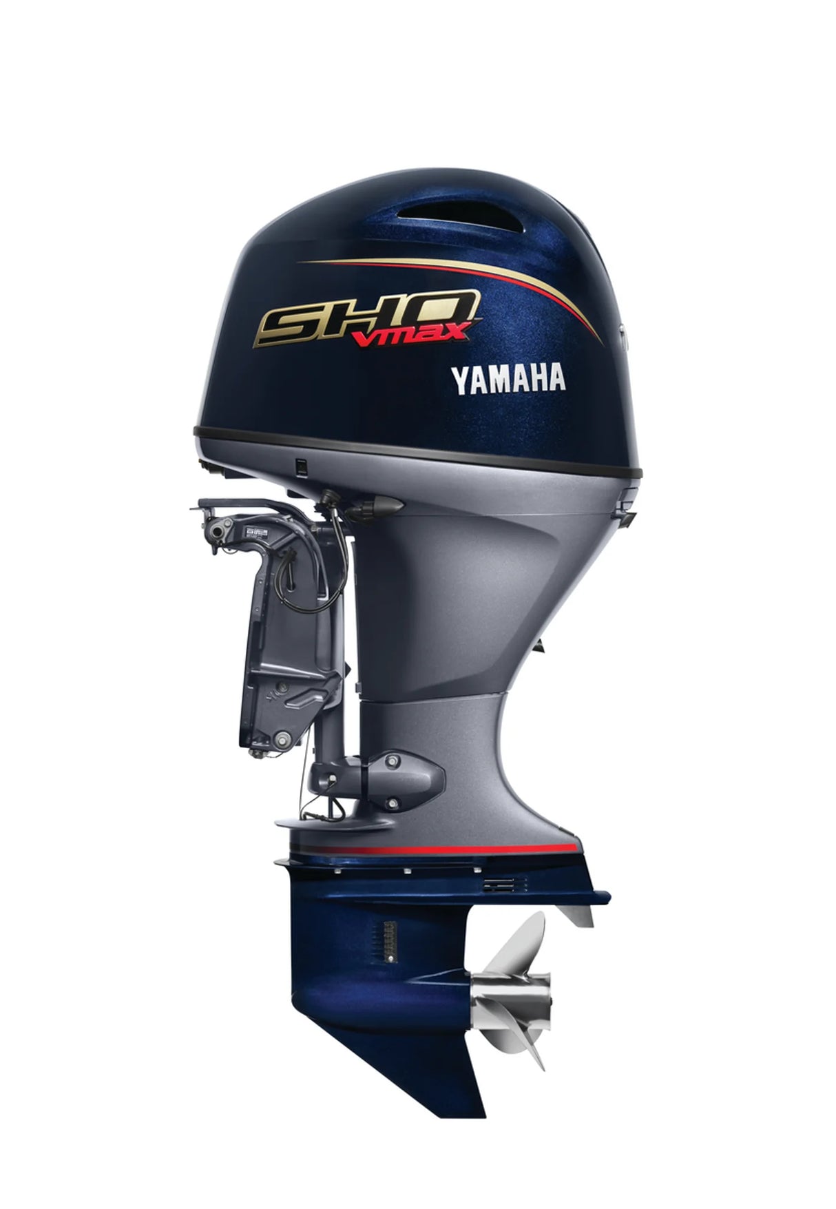 Yamaha VF115XB Outboard-25-Inch Shaft | Remote Control | Electric Start | Power Trim & Tilt | SHO(Black) | V MAX SHO Series