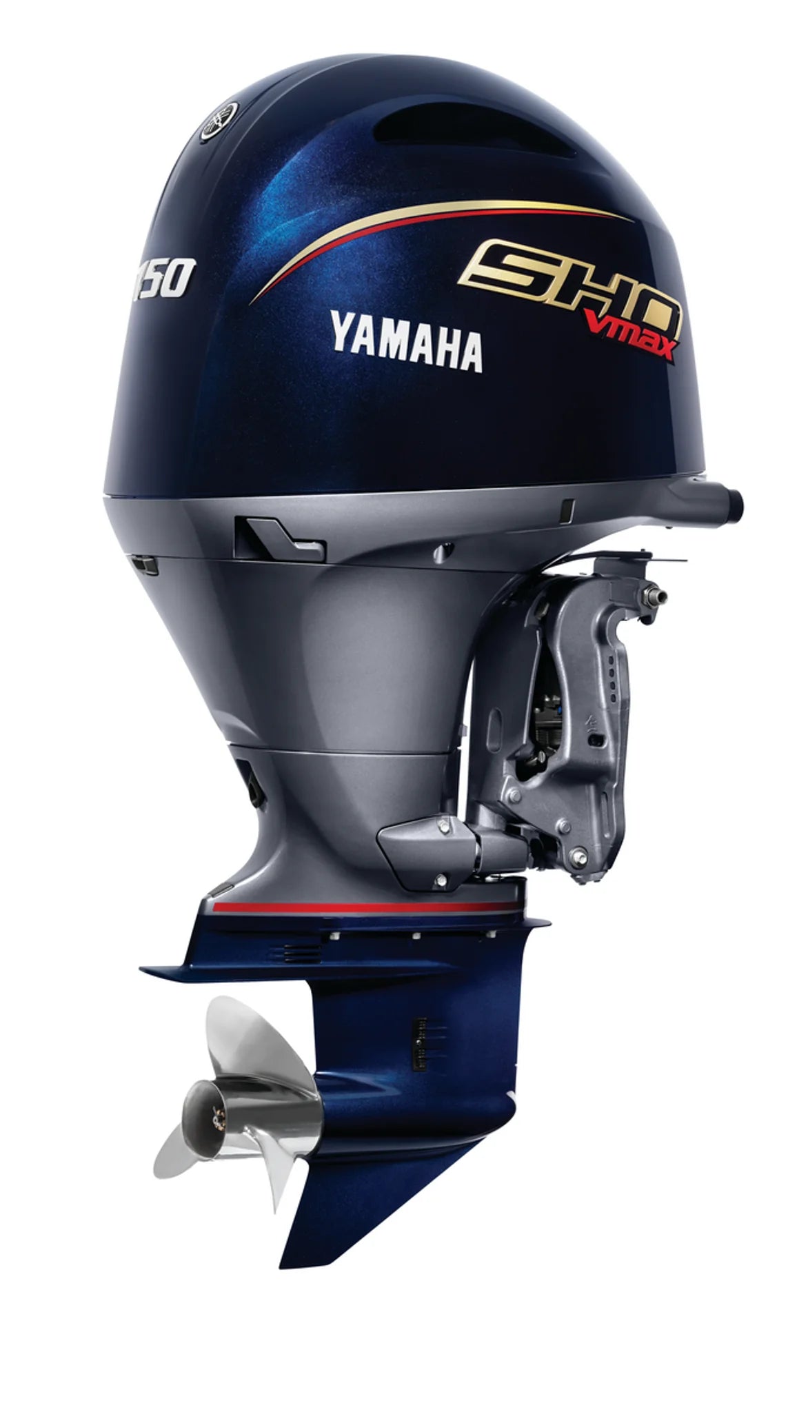 Yamaha VF150LB Outboard - 20-Inch Shaft | SHO (Black) | Mechanical Control | Electric Start | Power Trim & Tilt |