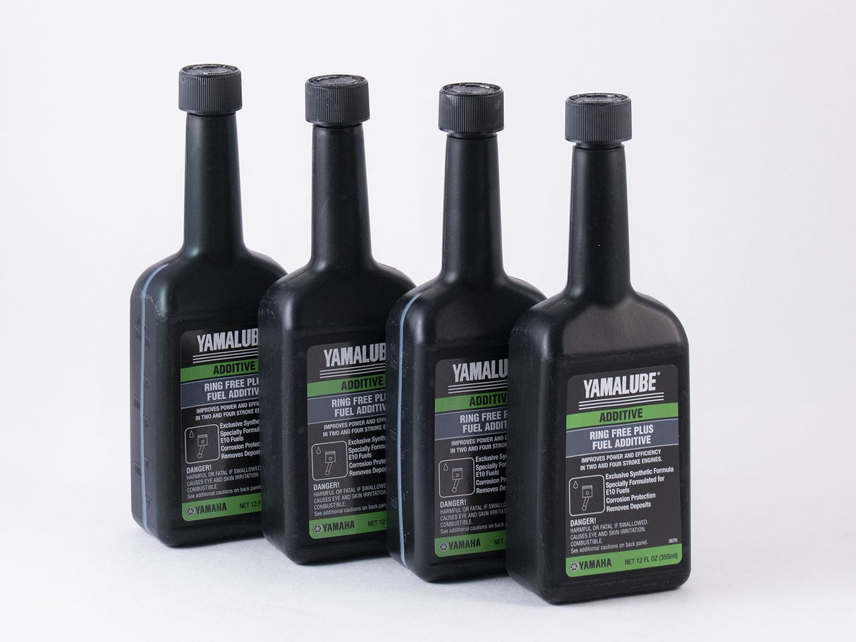 Yamaha ACC-RNGFR-PL-12 - Yamalube Outboard Ring Free Plus Fuel Additive - 12 oz - 4-Pack