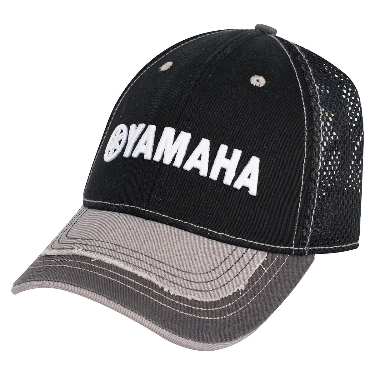 Yamaha CRP-18HMU-LT-NS - Men's Athletic Hat Black Grey Snap-Back Closu