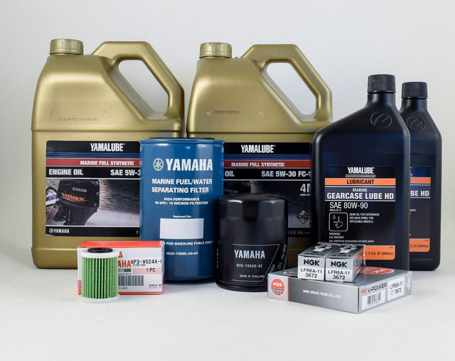 Yamaha 100 Hour Service Maintenance Kit - Yamalube 5W-30 - VF200 VF225 VF250 SHO - All Models