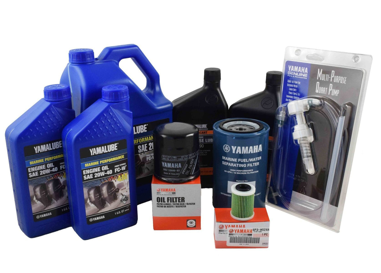 Yamaha 20 Hour Service Maintenance Kit - Yamalube 20W-40 - F250 3.3L V6 - 2006-Current