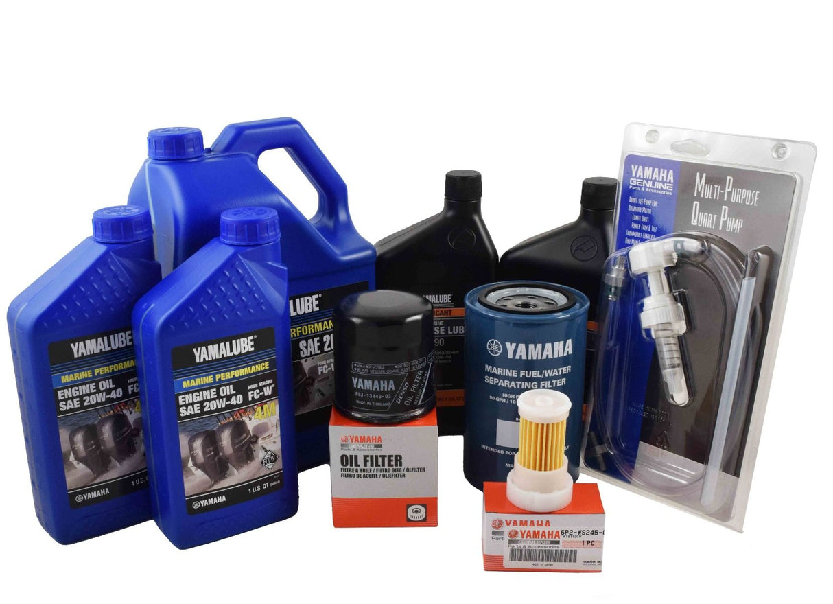 Yamaha 20 Hour Service Maintenance Kit - F250 3.3L V6 - Yamalube 20W-40 - 2005