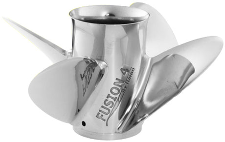 Yamaha MAR-14421-FR-E0 - M/T Series Turbo Fusion 4 Stainless Steel Propeller - 4 Blade - 14.50 Dia - 21 Pitch - RH Rotation