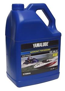 Yamaha LUB-10W40-WV-04 - Yamalube 10W 40 Mineral 4W Marine Engine Oil Gallon - Watercraft Waverunner PWC Boat