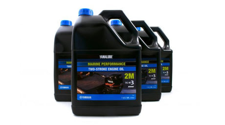 Yamaha LUB-2STRK-M1-04 - Yamalube 2M TCW3 2 Stroke Marine Engine Oil Gallon - 4 Pack