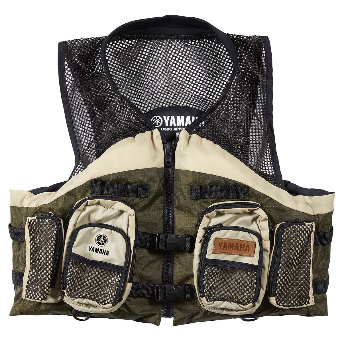 Yamaha MAR-18FSH-GN-LG - Nylon Mesh Fishing Lifejacket