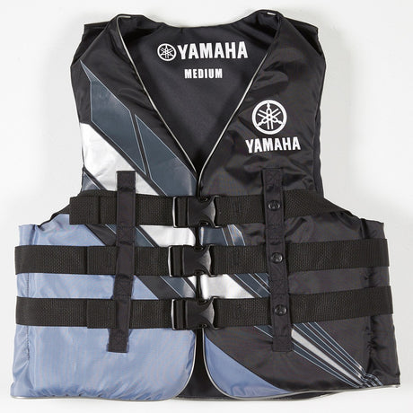 Yamaha MAR-18V3B-BK-LG - Men's Value Nylon 3-Buckle PFD