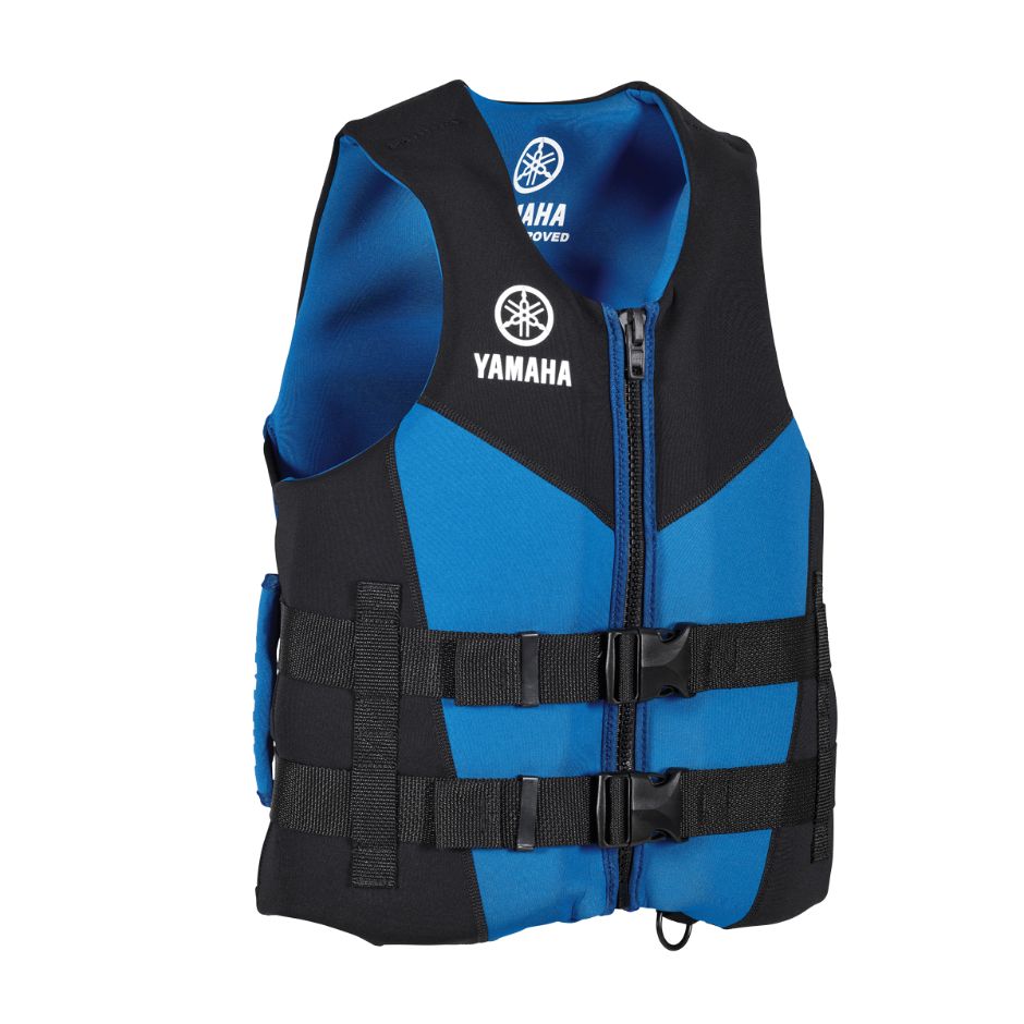Yamaha Men's 21HAN Neoprene PFD with Side Handles - Mar-21Han-Bl-Sx - Extra Small - S-Blue/Black/White