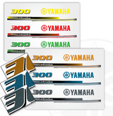 Yamaha MAR-426KT-70-02 - F250 Outboard Silver Metallic Cowling Decal Graphics Kit - Complete Set - F250 4.2L V6