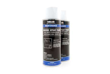 Yamaha ACC-MRNPT-0C-EA - Marine Outboard Engine Cowling Spray Paint EA - White Pearlescent Base Coat - 12 oz- Part A - 2 Pack