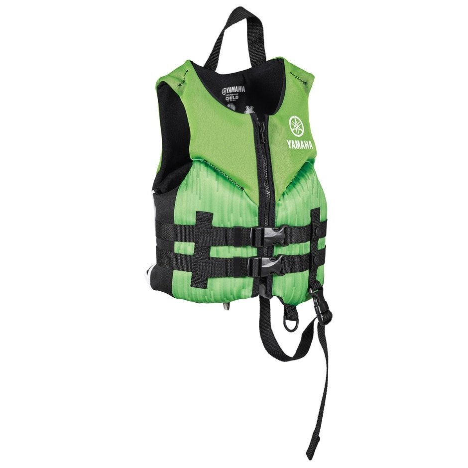 Yamaha Child 21VNE Neoprene 2 - May-21Vne-Gn-Ch - Buckle Pfd - Green/Black-One Size - Child