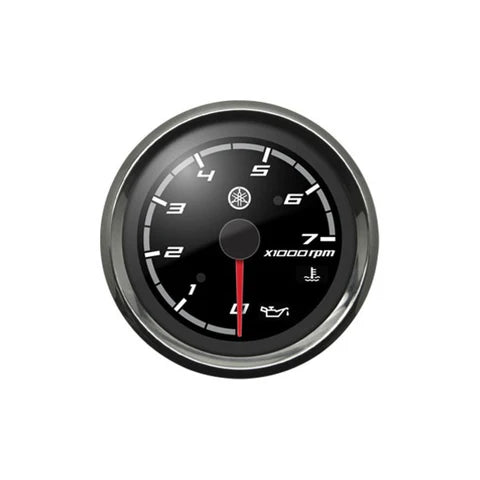 Yamaha - Tachometer with Chrome Bezel and Sport Black Face - N80-83540-20-00