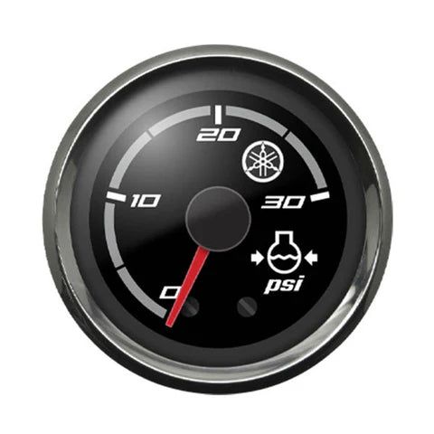 Yamaha - N80-83660-20-00 - Water Pressure Gauge Chrome Bezel Sport Black Face
