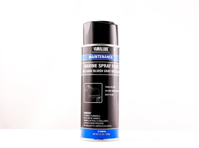 Yamaha ACC-MRNPA-IT-4D - Marine Outboard Engine Cowling Spray Paint 4D - Dark Bluish Gray Metallic - 12 oz.